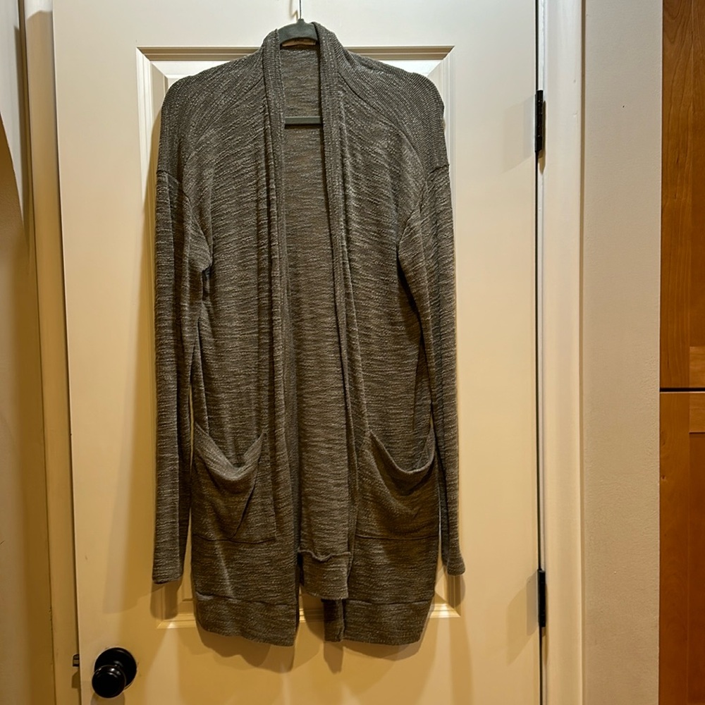 Sage green Tallulah gauzy cardigan size 2XL